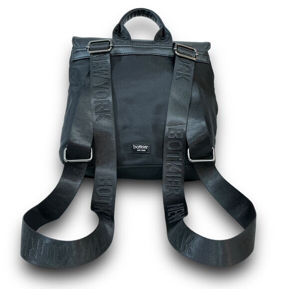 Botkier New York Nylon & Imitation Pebbled Leather Trim Trigger Mini Backpack - Picture 3 of 11